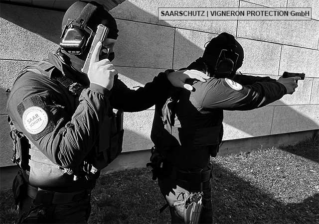 SAARSCHUTZ Trsaining Mobiles Schutzkommando und Fachgruppe Berufswaffenträger Saarland