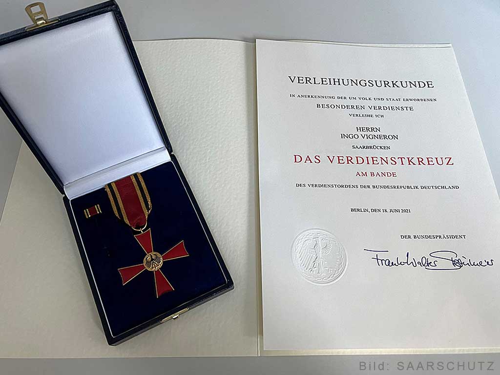 Bundesverdienstkreuz am Bande Ingo Vigneron