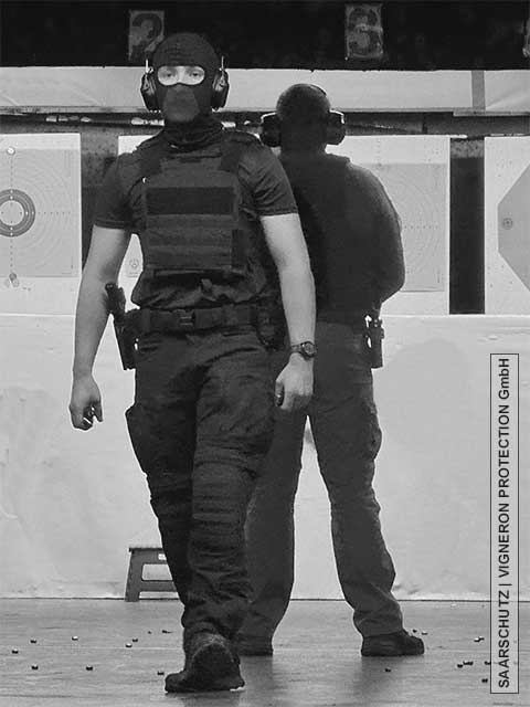 SAARSCHUTZ Trsaining Mobiles Schutzkommando und Fachgruppe Berufswaffenträger Saarland