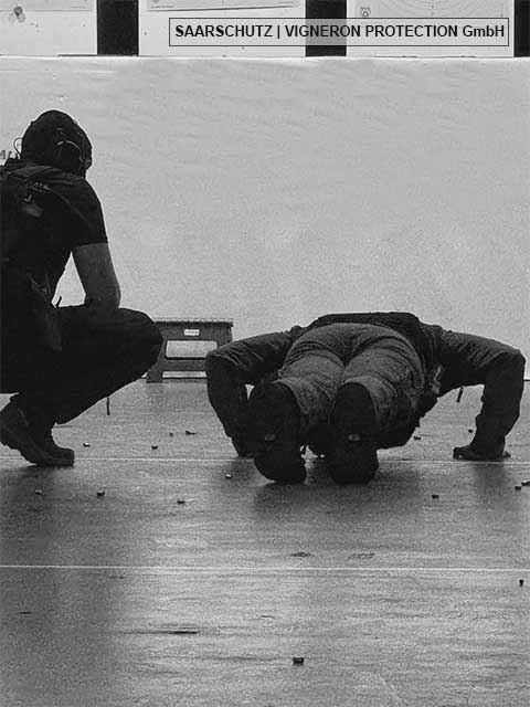 SAARSCHUTZ Trsaining Mobiles Schutzkommando und Fachgruppe Berufswaffenträger Saarland