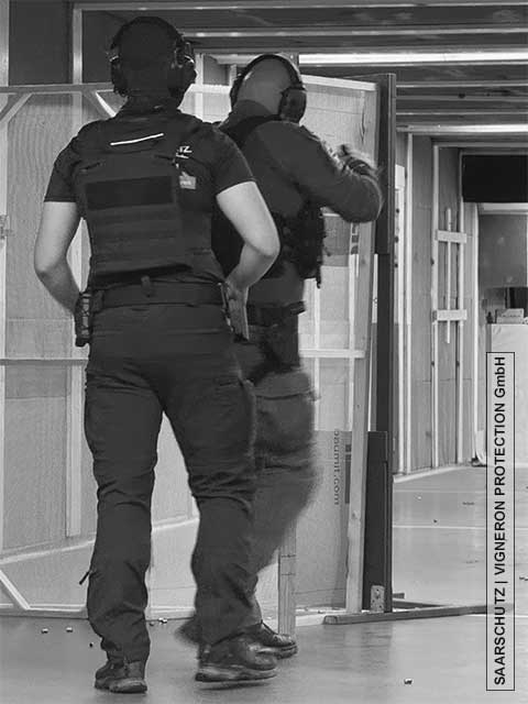 SAARSCHUTZ Trsaining Mobiles Schutzkommando und Fachgruppe Berufswaffenträger Saarland