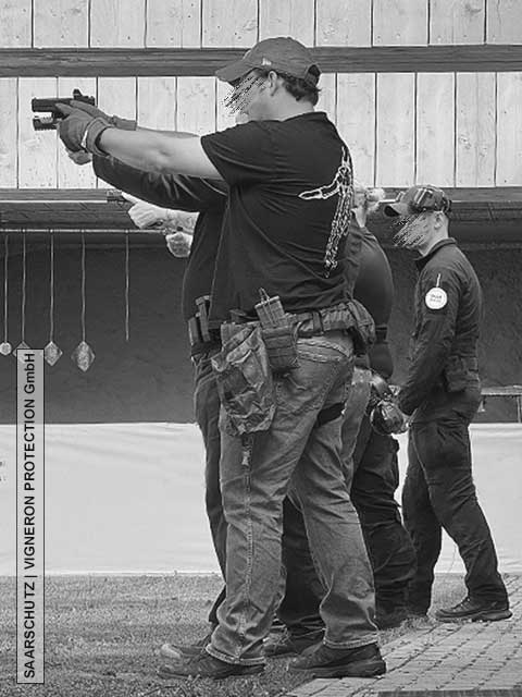 SAARSCHUTZ Trsaining Mobiles Schutzkommando und Fachgruppe Berufswaffenträger Saarland