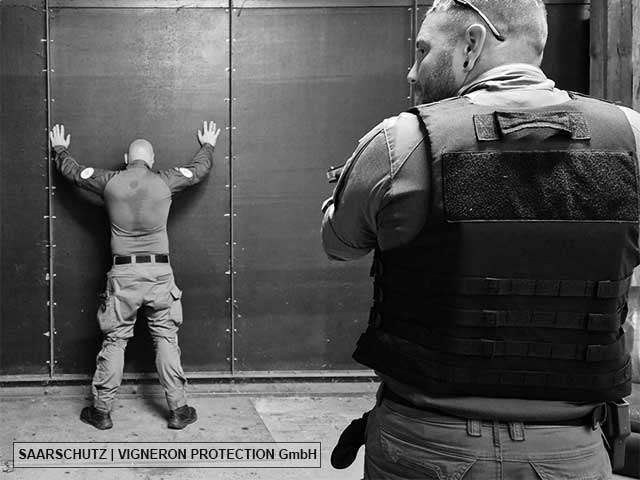 SAARSCHUTZ Trsaining Mobiles Schutzkommando und Fachgruppe Berufswaffenträger Saarland
